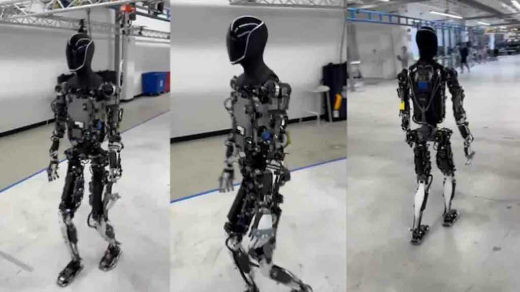 Optimus Humanoid Robot Walk