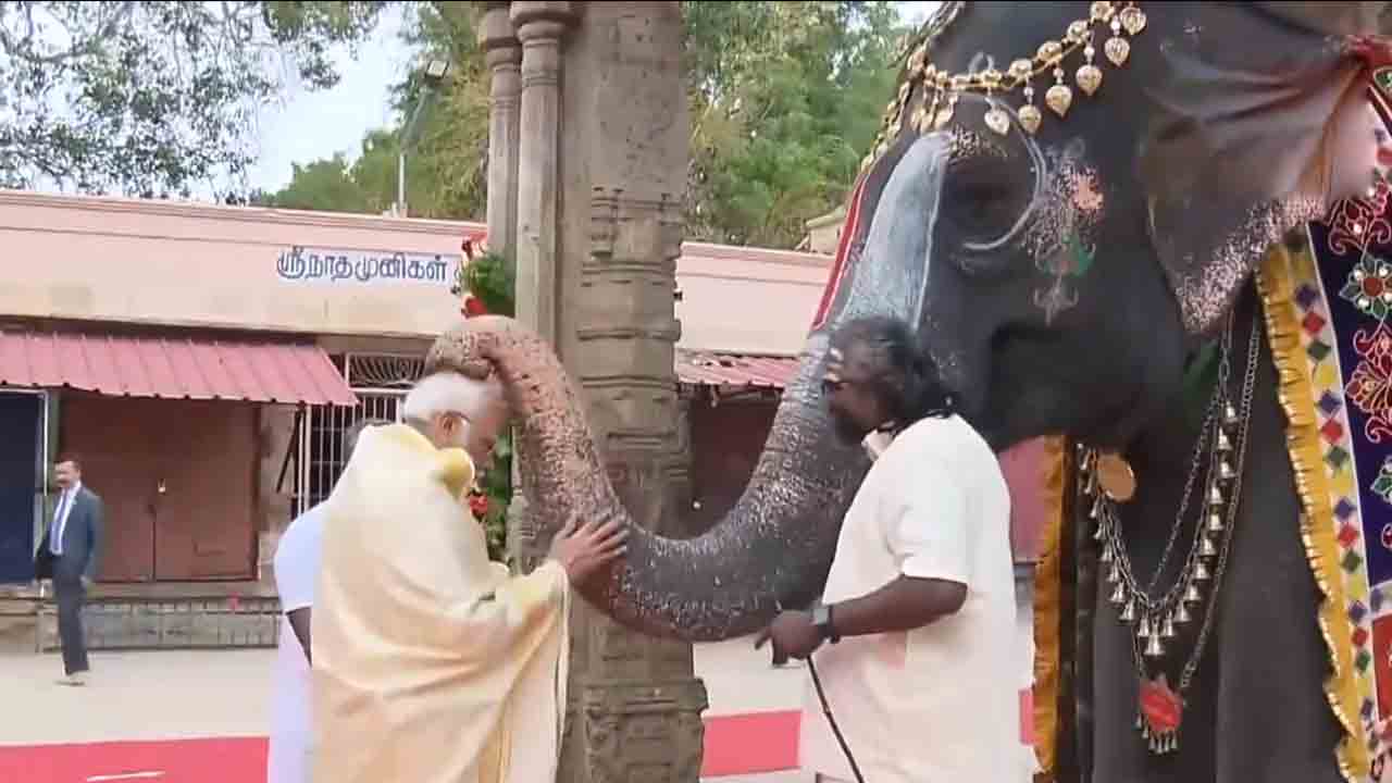 PM Modi | తిరుచిరాపల్లిలో శ్రీ రంగనాథస్వామిని దర్శించుకున్న ప్రధాని మోదీ.. Video