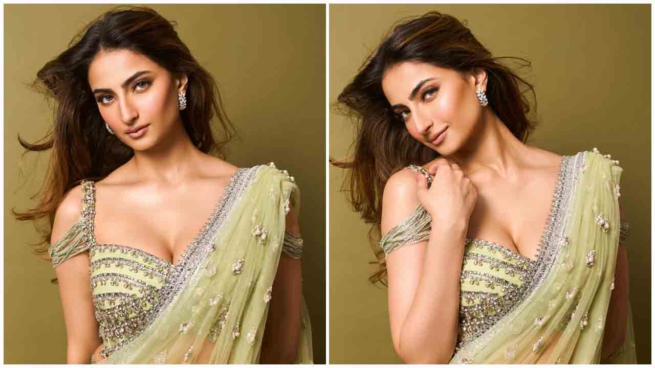 Palak Tiwari | చిలుకపచ్చ చీరలో మురిపిస్తున్న పాలక్ తివారీ..