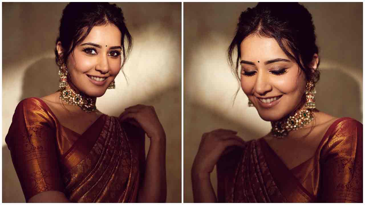 Raashi Khanna | పట్టుచీరలో రాశి ఖన్నా అందాల మాయాజాలం..