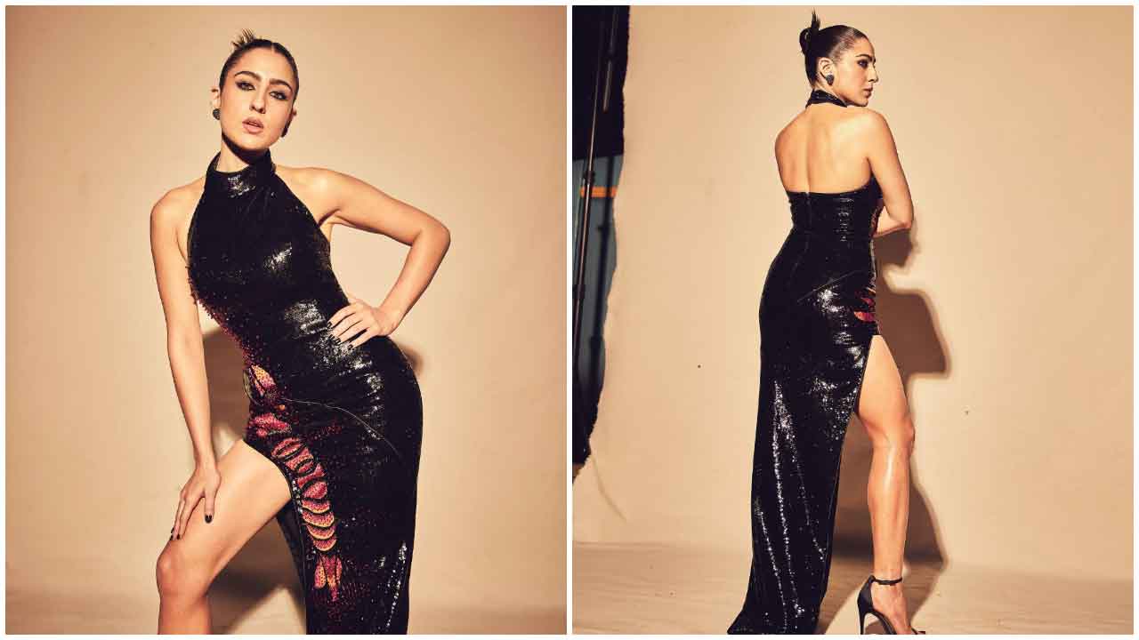 Sara Ali Khan : స్లీవ్ లెస్ డ్రెస్‌లో అదిరిపోయిన సారా అలీ ఖాన్….