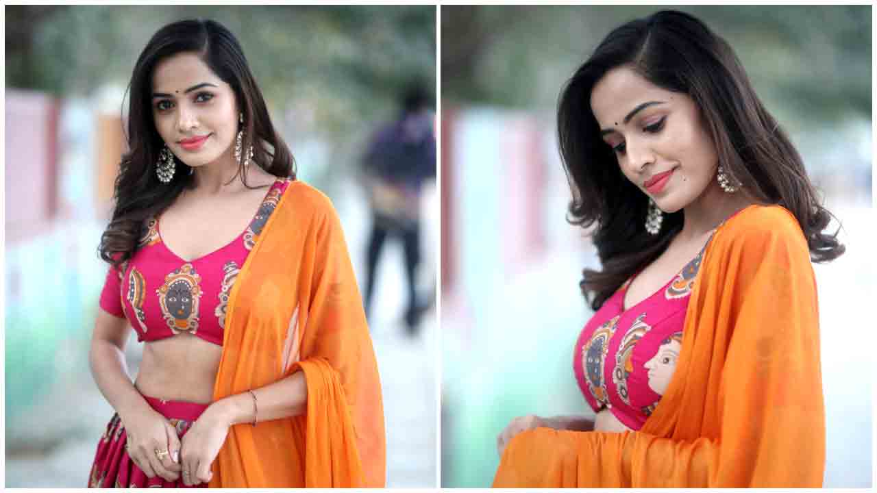 Shobha Shetty | లెహంగా ఓణీలో కవ్విస్తున్న శోభా శెట్టి..