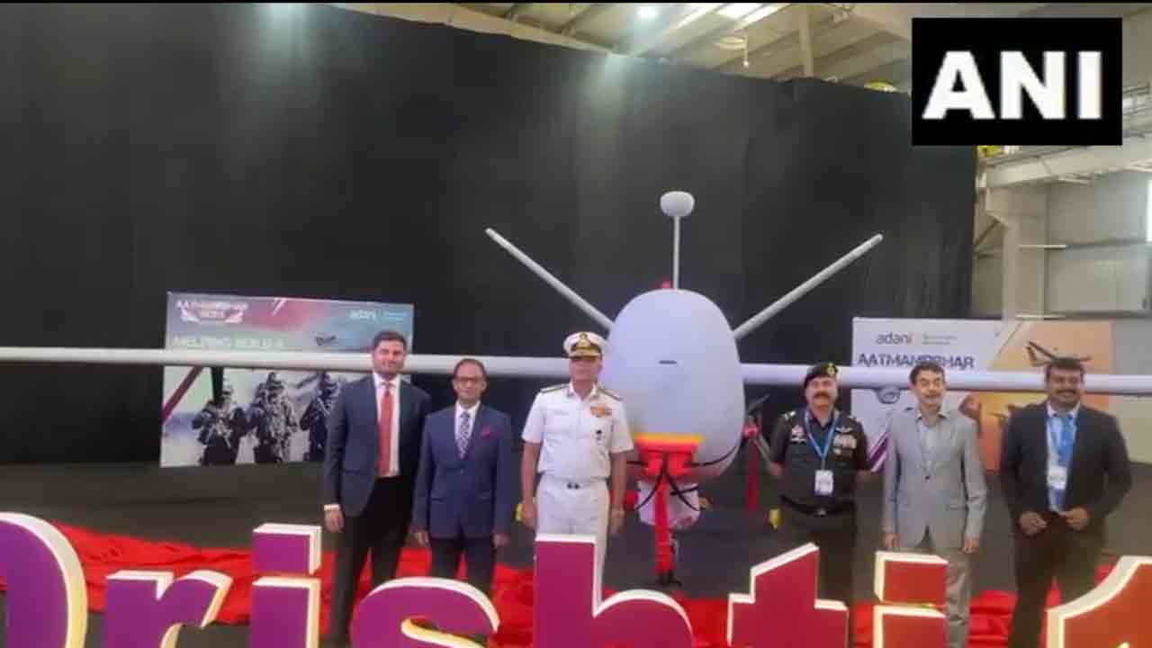 Drishit 10 Straliner: నేవీ కోసం అదానీ డ్రోన్‌.. దృష్టి 10 స్టార్‌లైన‌ర్ ఆవిష్క‌ర‌ణ