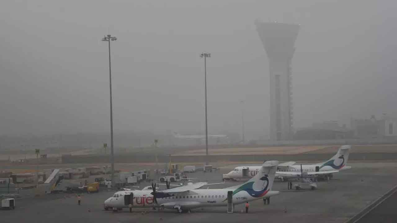 పొగమంచుతో 9 విమానాలు రద్దు
