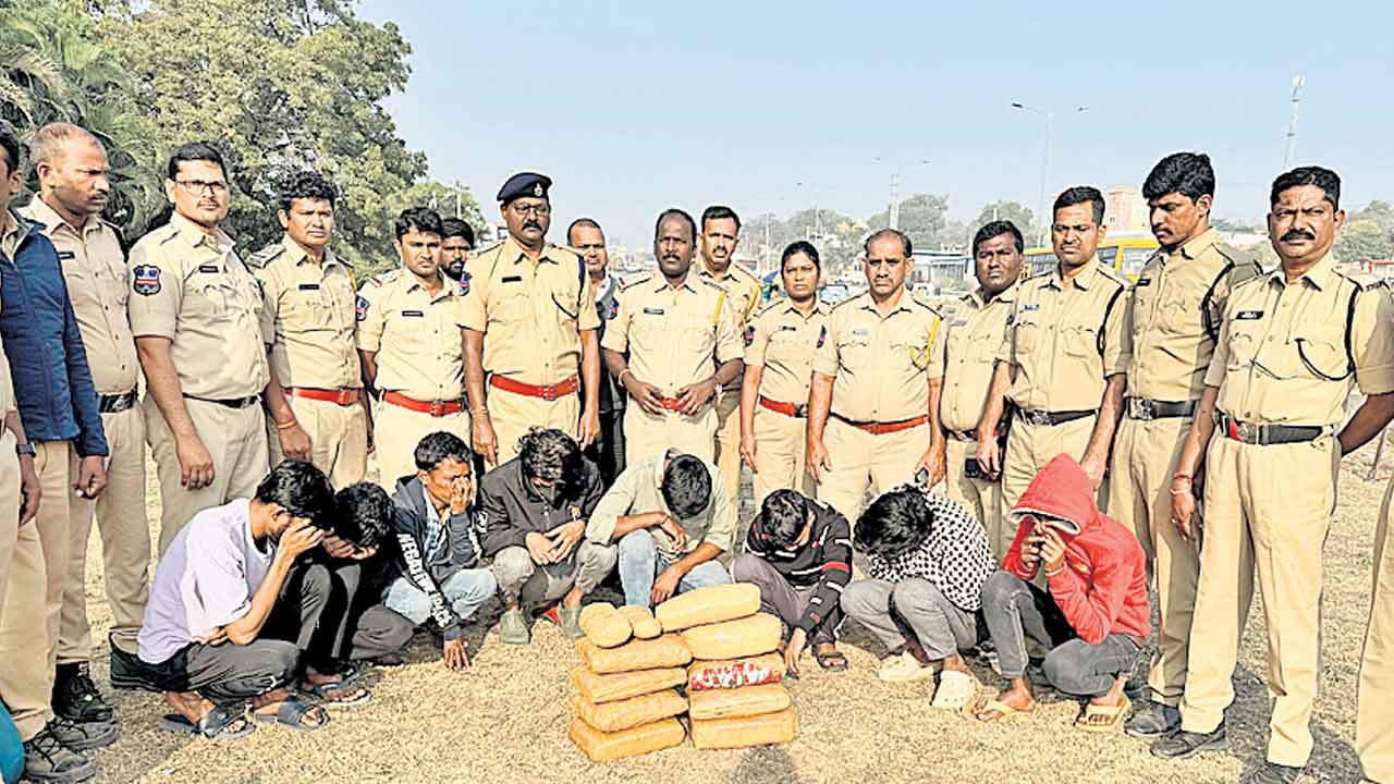 24 కిలోల గంజాయి పట్టివేత