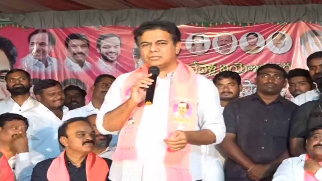 KTR | రైతులను చెప్పుతో కొడతామంటున్న కాంగ్రెస్‌ను ఓటుతో కొడదాం‌‌: కేటీఆర్‌