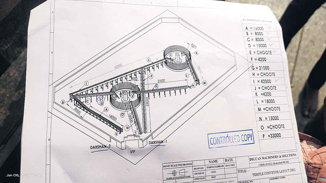 మేడారంలో కన్వేయర్‌ బెల్ట్‌!