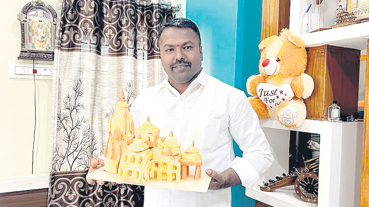 ‘గుమ్మడి’తో రామమందిరం