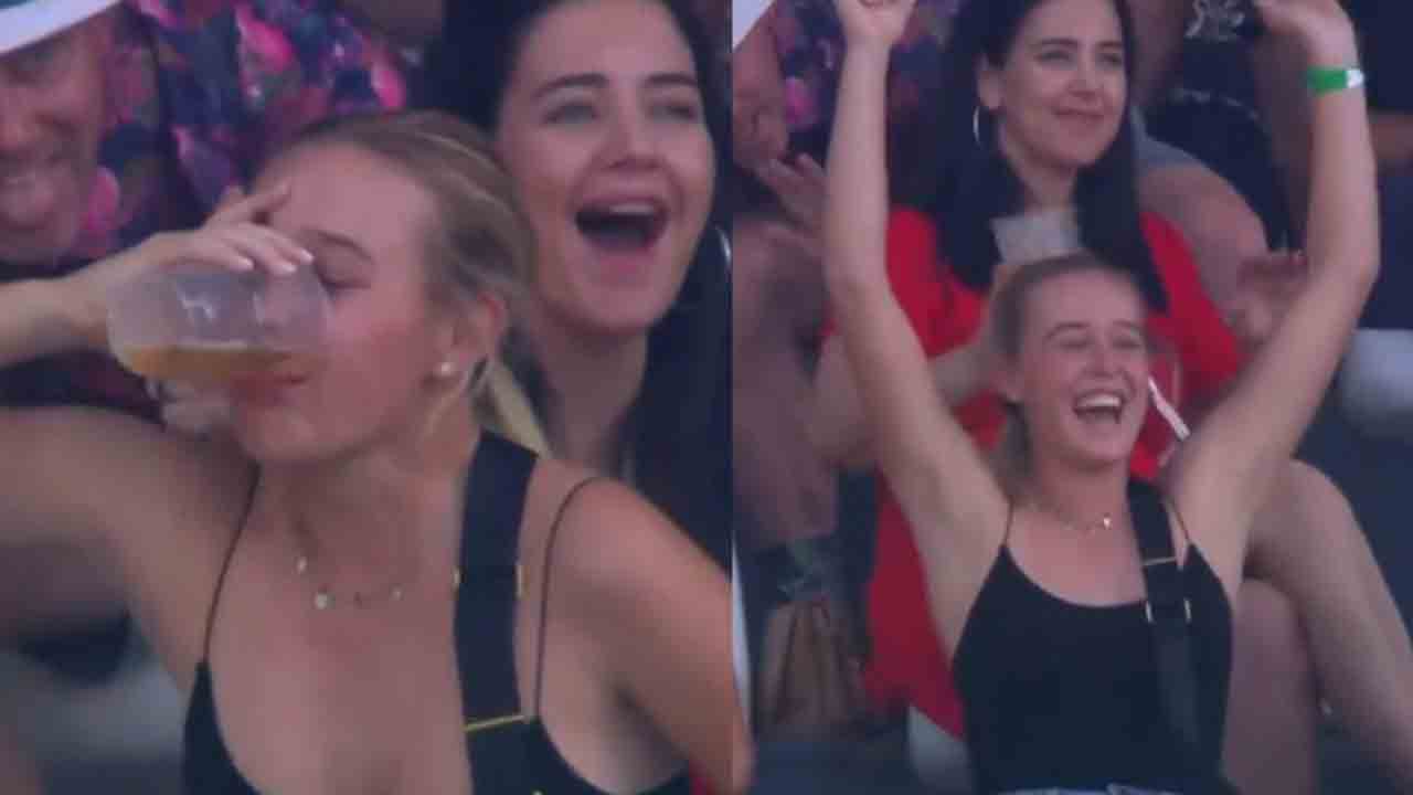 SA20 League | మ్యాచ్‌ ఎంజాయ్ చేస్తూ.. రెండు గ్లాస్‌ల బీరు తాగేసింది.. వీడియో