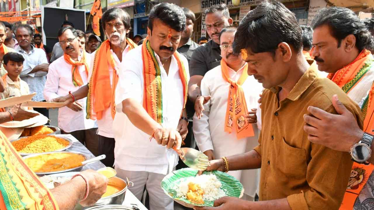 Thalasani Srinivas yadav | అన్నదాన కార్యక్రమాలను ప్రారంభించిన ఎమ్మెల్యే తలసాని