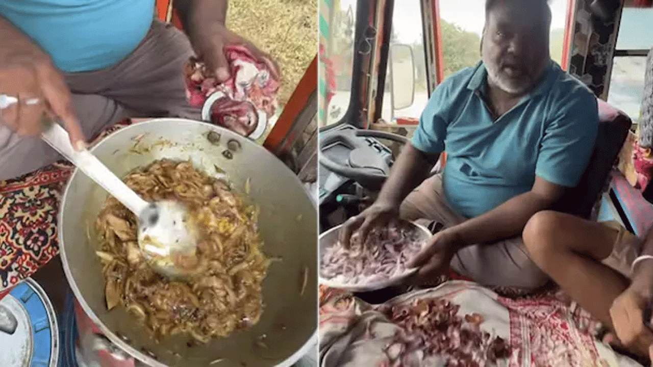 Viral Video | హైవేపై ట్ర‌క్‌లో టేస్టీ చికెన్ క‌ర్రీ త‌యారుచేశాడు..నెటిజ‌న్ల నెక్ట్స్ లెవెల్ రియాక్ష‌న్‌