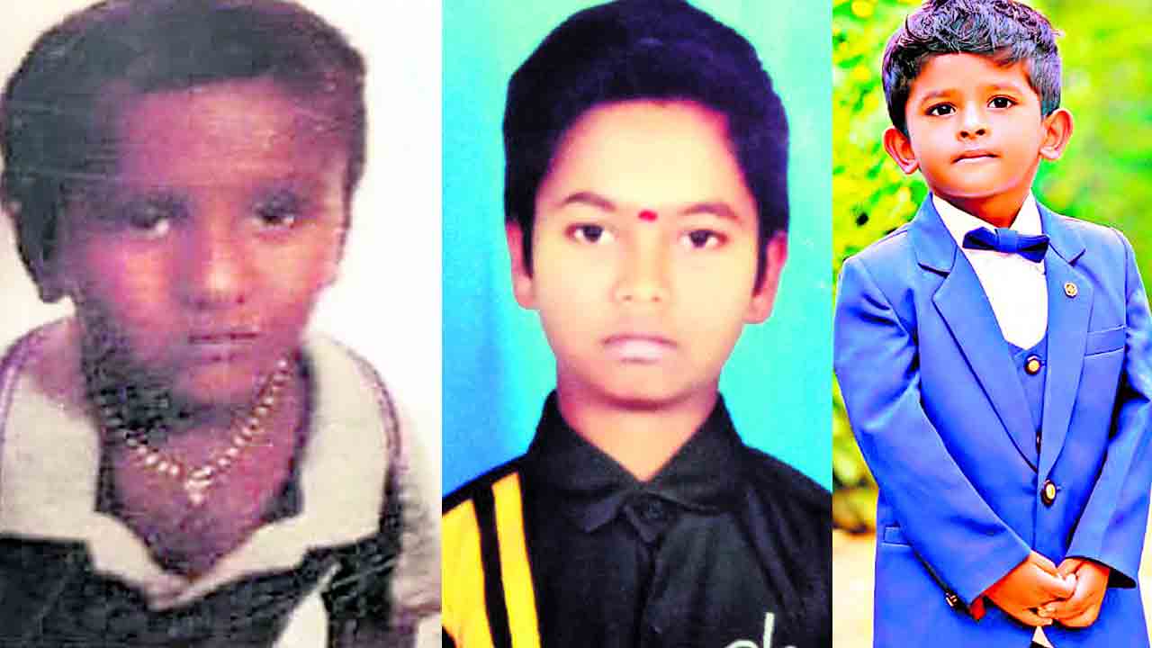 వేర్వేరు ప్రమాదాల్లో ఐదుగురు బాలురు మృతి