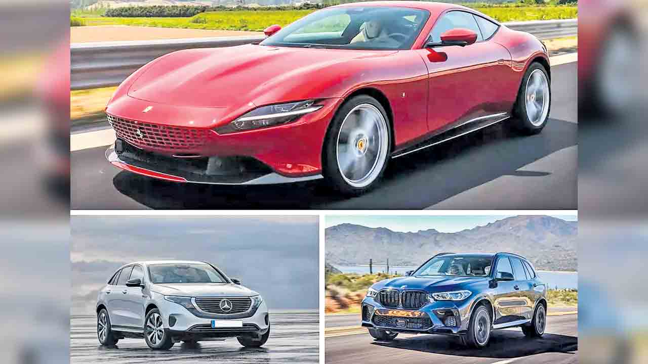 Hyderabad | హైదరాబాద్‌ రోడ్లపై దూసుకుపోతున్న లగ్జరీ కార్లు..