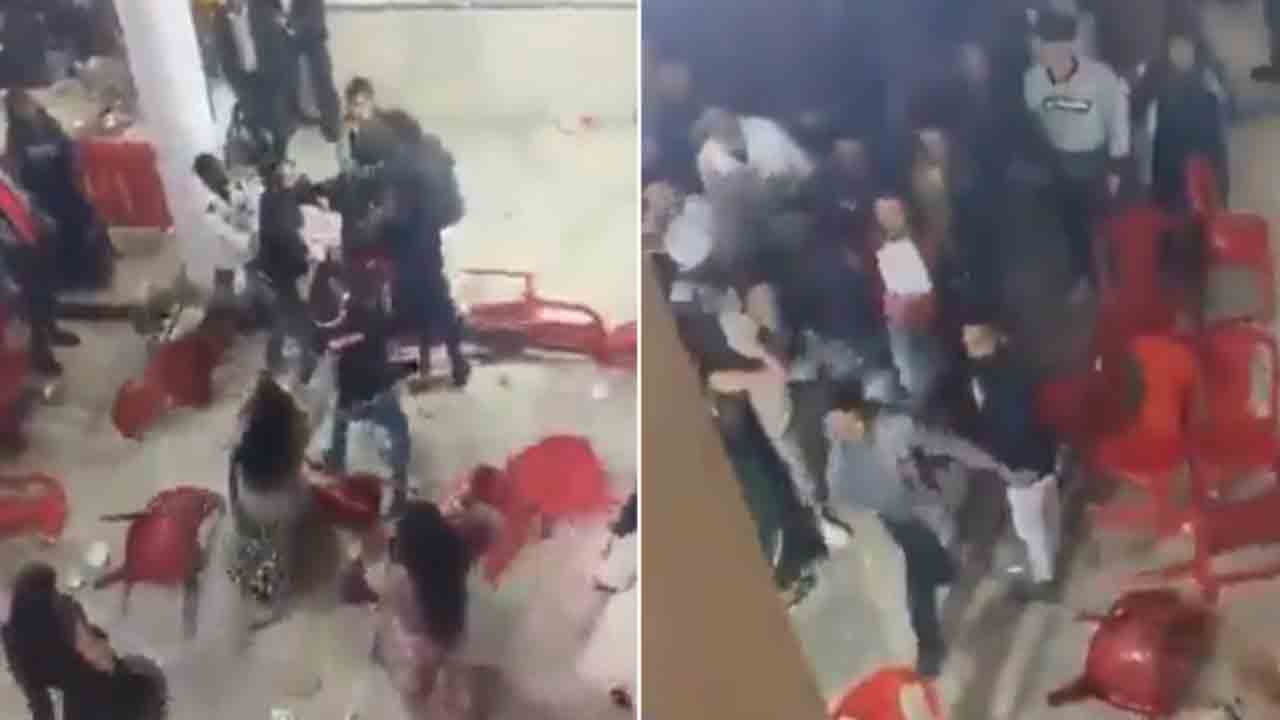 Watch: వివాహ రిసెప్షన్‌లో ఘర్షణ.. కుర్చీలు విసిరి కొట్టుకున్న రెండు వర్గాలు