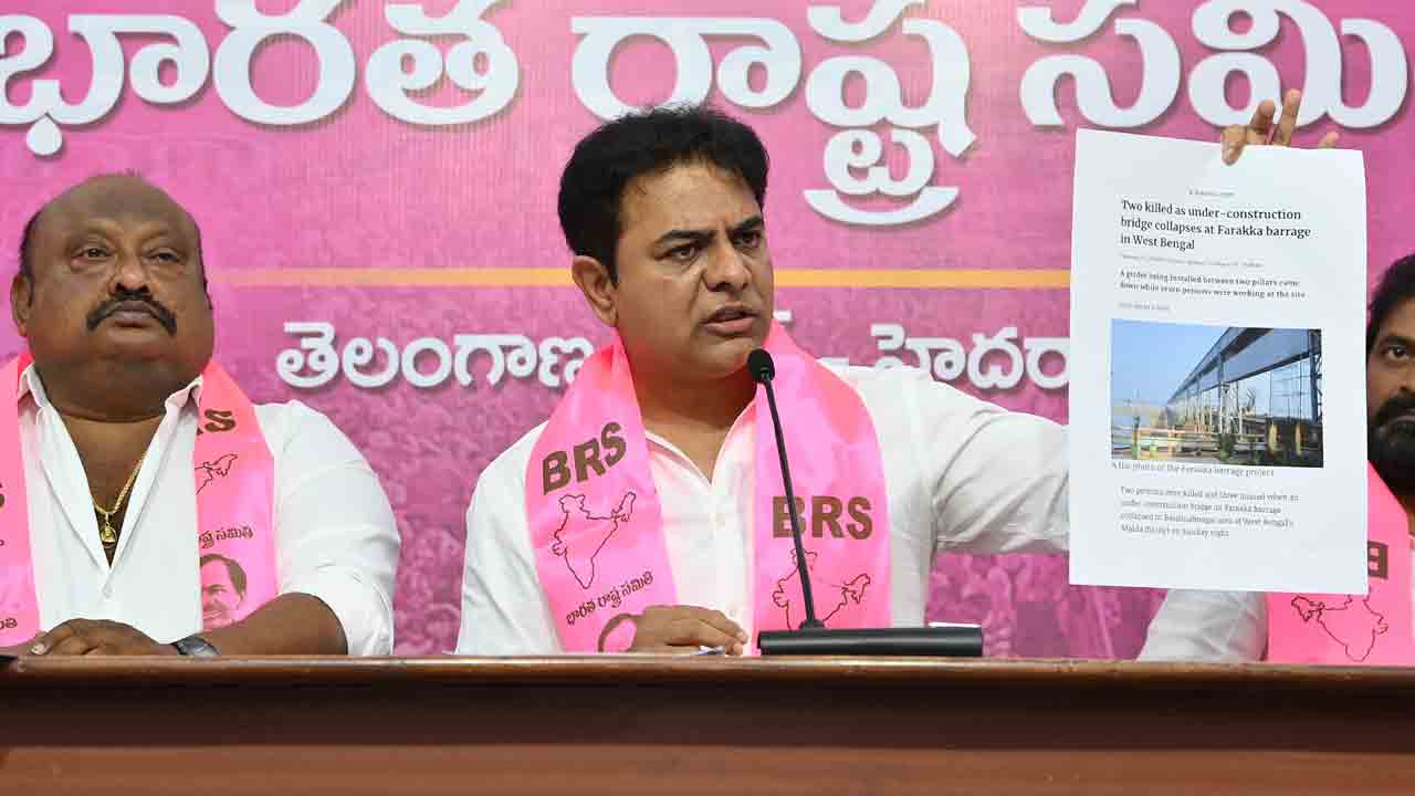 KTR | చలో మేడిగడ్డ.. బరాజ్ కొట్టుకుపోవాలని ప్రభుత్వం కుట్ర: కేటీఆర్