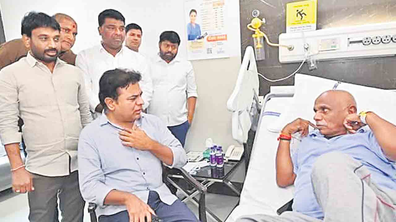 ఎమ్మెల్యే కాలె యాదయ్యకు పరామర్శ