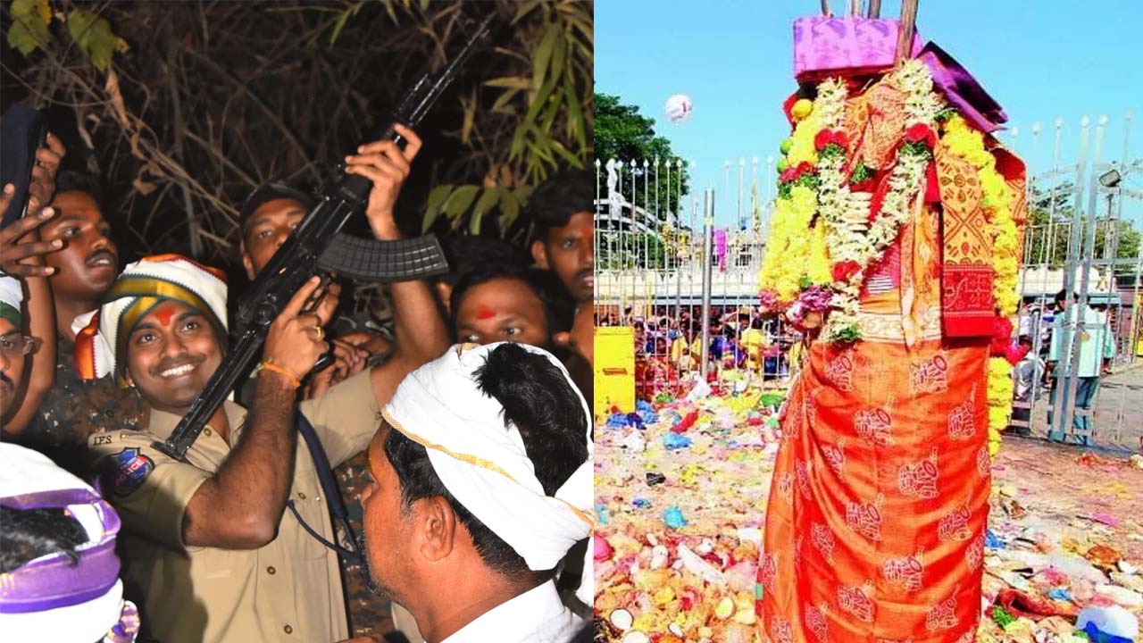 Sammakka Jatara | వనం వీడి జనంలోకి సమ్మక్క.. చిలుకలగుట్ట నుంచి మేడారానికి..!