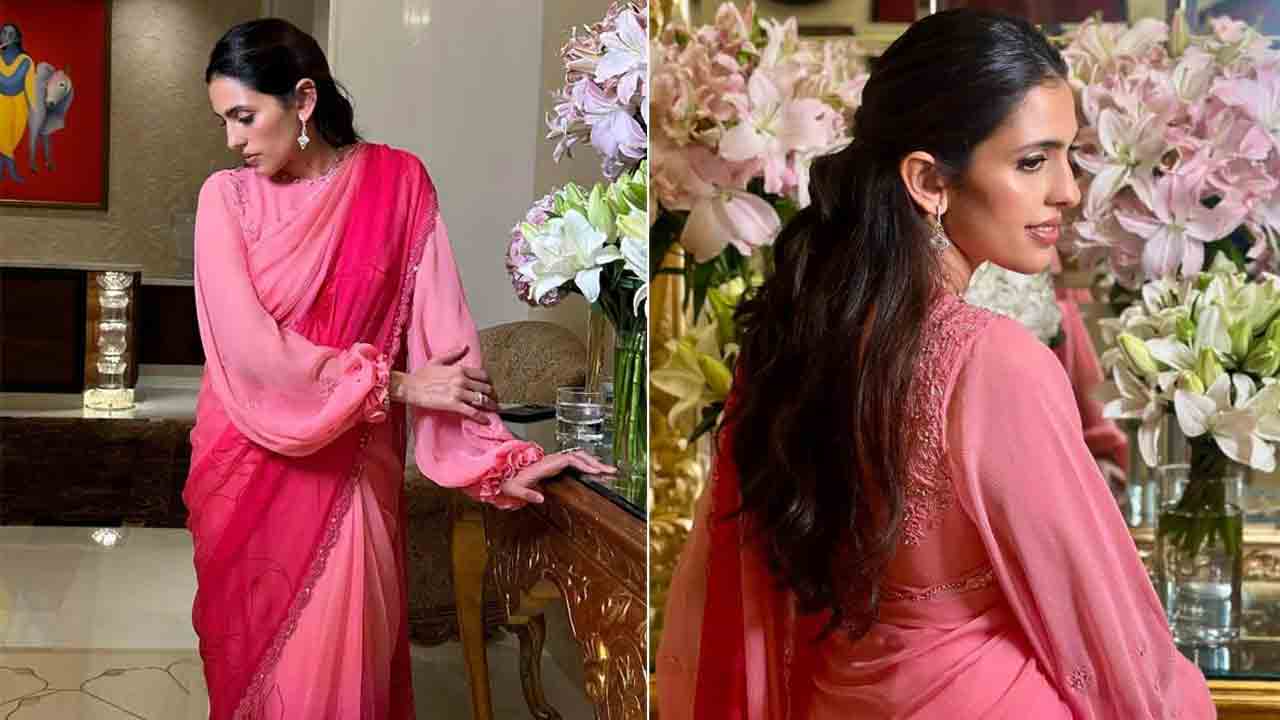 Shloka Mehta | మనీశ్‌ మల్హోత్ర చీరలో మెరిసిన శ్లోకా మెహతా.. పిక్స్‌ వైరల్‌