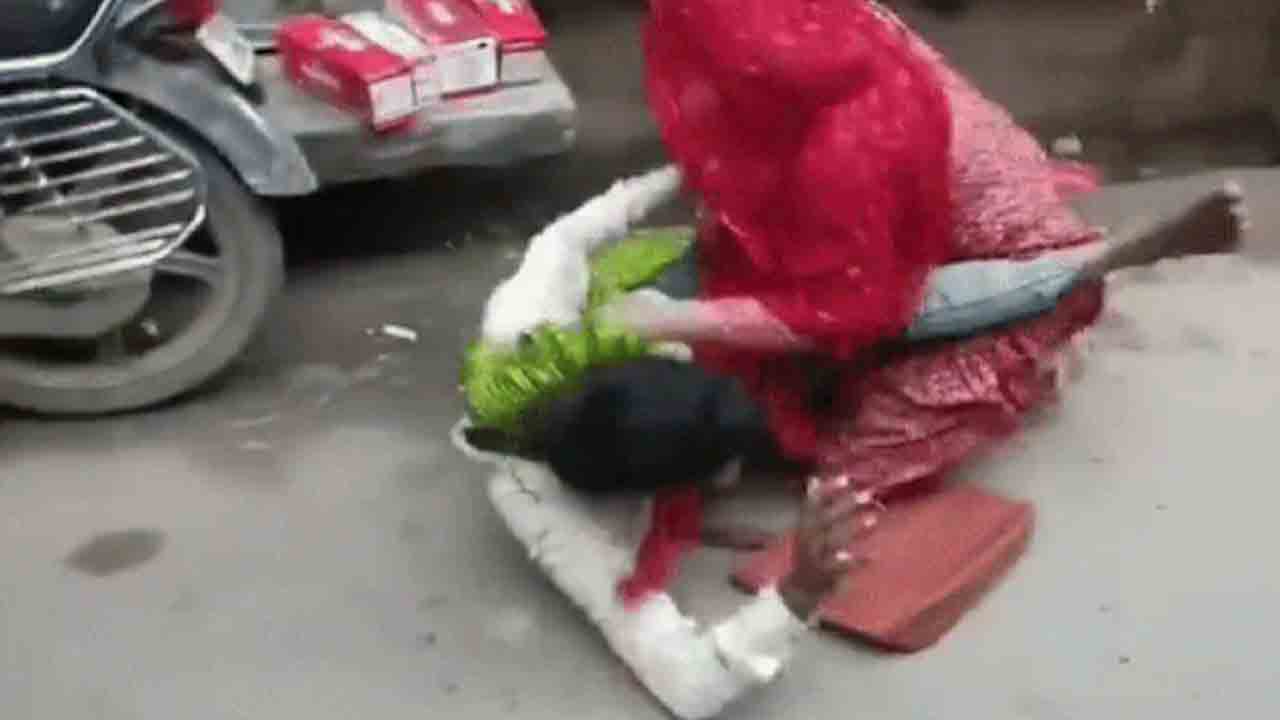 Watch: వ్యక్తిని దారుణంగా కొట్టిన మహిళ.. వీడియో వైరల్