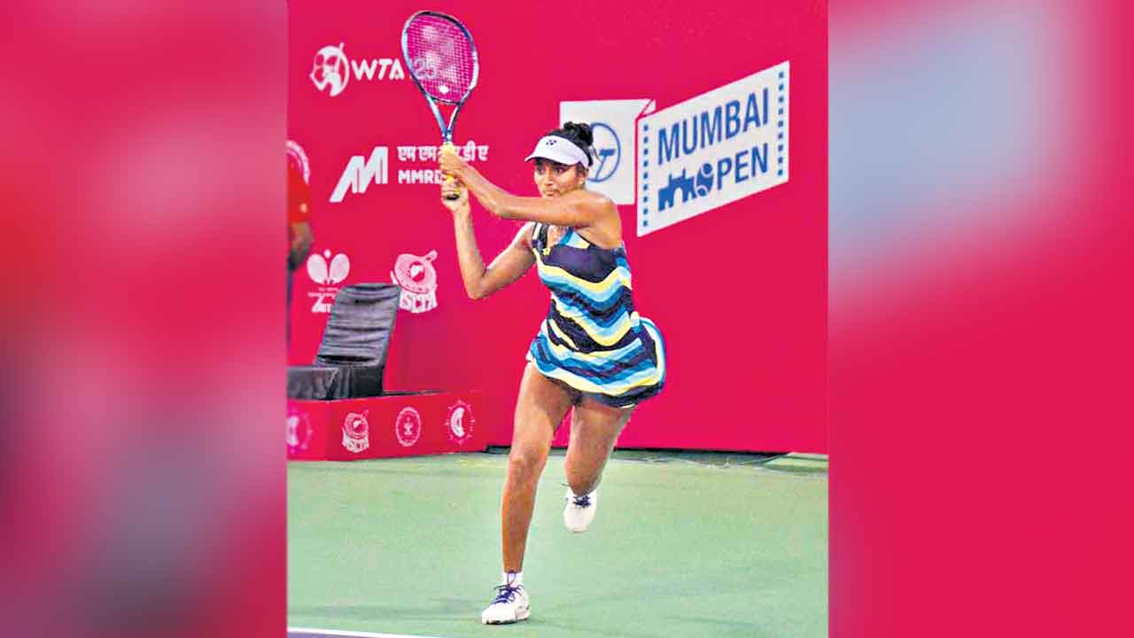 Sahaja Yamalapalli | ముంబై ఓపెన్‌ టెన్నిస్‌ టోర్నీ.. ప్రిక్వార్టర్స్‌లో తెలంగాణ ప్లేయర్‌ సహజ