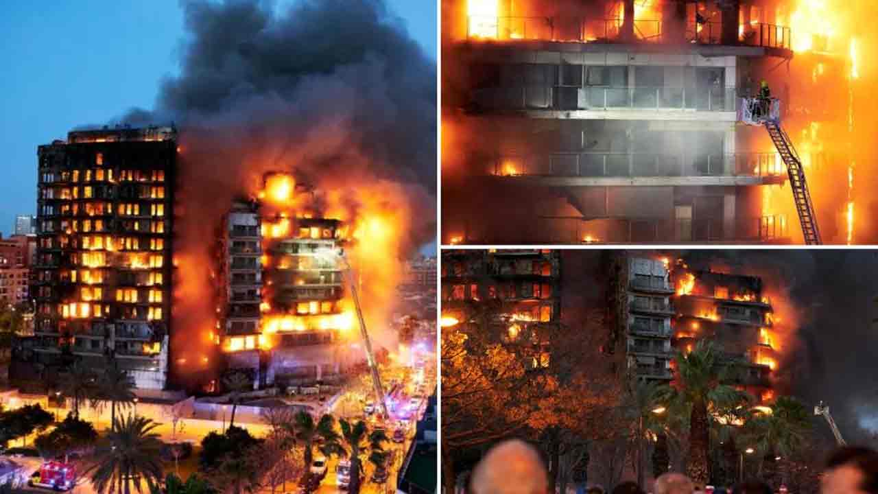 Fire Accident: స్పెయిన్‌లో భారీ అగ్నిప్ర‌మాదం.. రెండు అపార్ట్‌మెంట్లు ద‌గ్ధం.. వీడియో