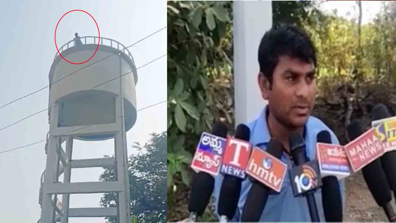 Peddapalli | పెద్ద‌ప‌ల్లి జిల్లాలో తాగునీటి క‌ష్టాలు.. ఆత్మ‌హ‌త్య చేసుకుంటానని వాట‌ర్ ట్యాంక్ ఎక్కిన యువ‌కుడు