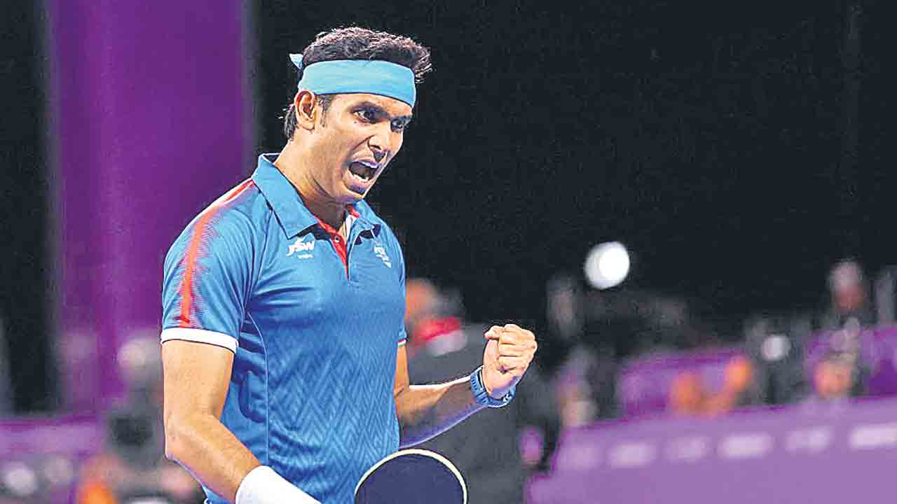 Achanta Sharath Kamal | సింగపూర్‌ స్మాష్‌ టీటీ టోర్నీ క్వార్టర్స్‌లో శరత్‌కమల్‌