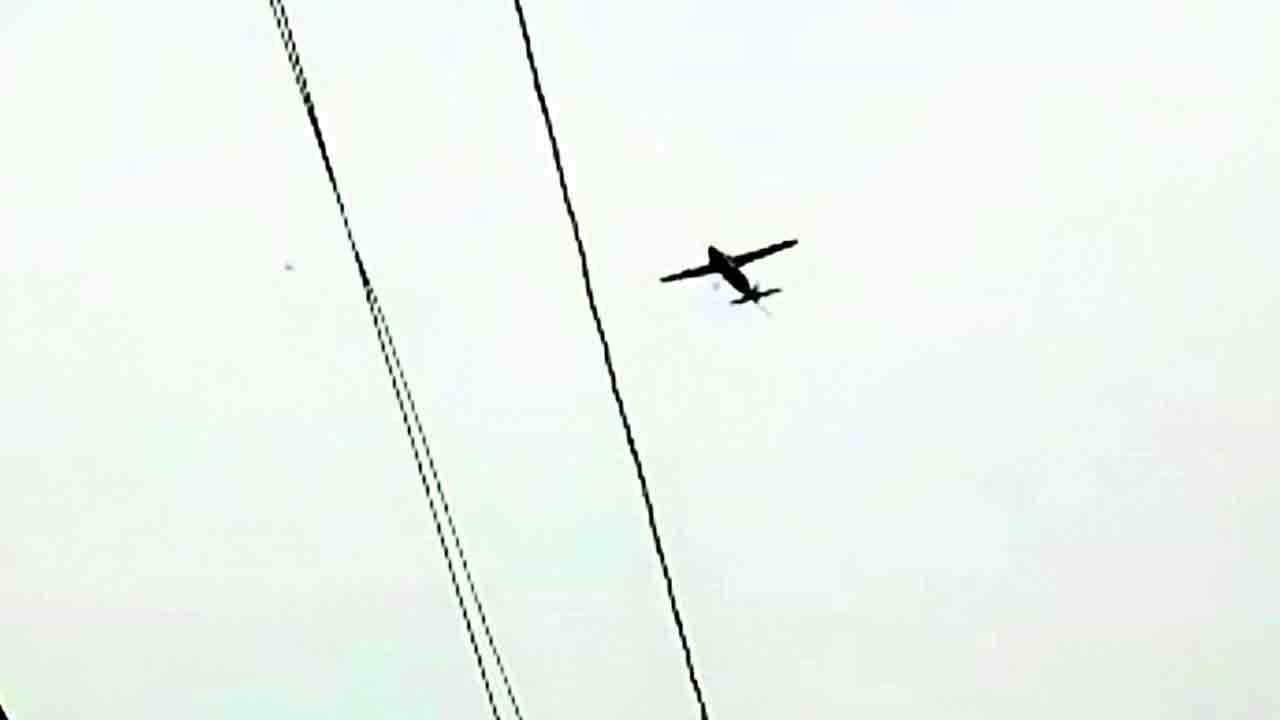 మానేరు సమీపంలో జెట్‌ విమానం చక్కర్లు