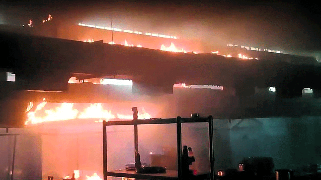 హరిత హోటల్‌లో అగ్ని ప్రమాదం