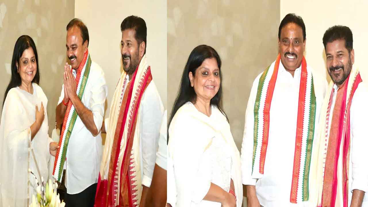 కాంగ్రెస్లో రంజిత్రెడ్డి, దానం చేరిక