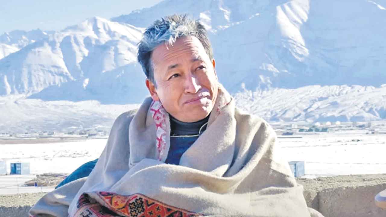 18వ రోజుకు చేరిన వాంగ్‌చుక్‌ దీక్ష