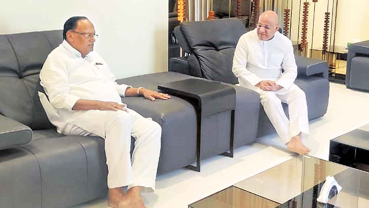 ఎంపీ దామోదర్‌ రావుకు గుత్తా పరామర్శ