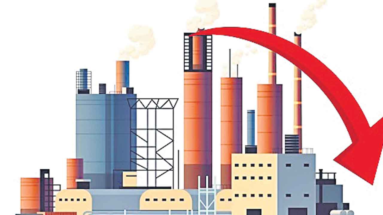 పారిశ్రామికోత్పత్తి పేలవం