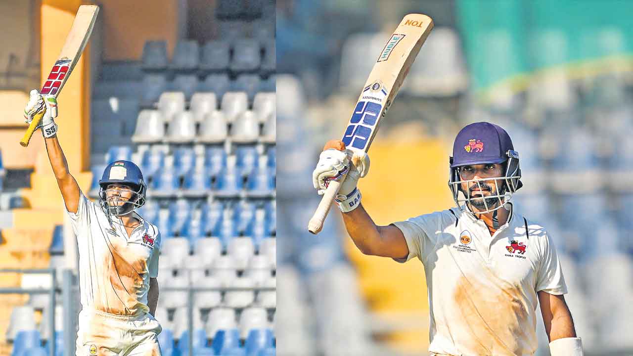 ర‌హానే, ముషీర్ హాఫ్ సెంచ‌రీ.. ముంబై ఆధిక్యం 260