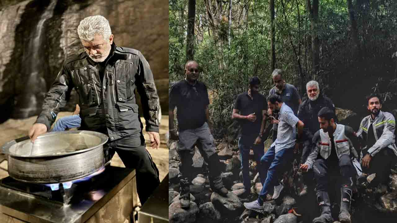 Actor Ajith | స్నేహితుల కోసం బిర్యానీ వండిన అజిత్.. ఫొటోలు వైర‌ల్