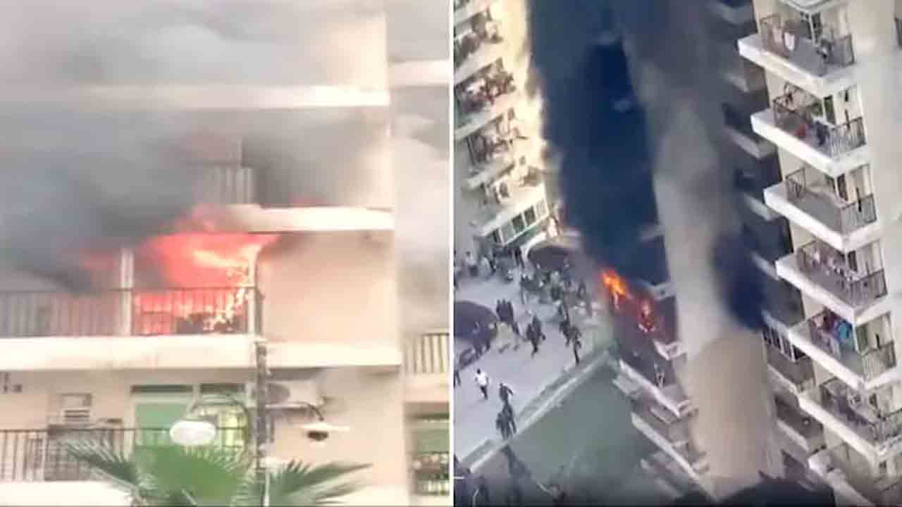 Massive fire | నోయిడా అపార్ట్‌మెంట్‌లో భారీగా మంటలు