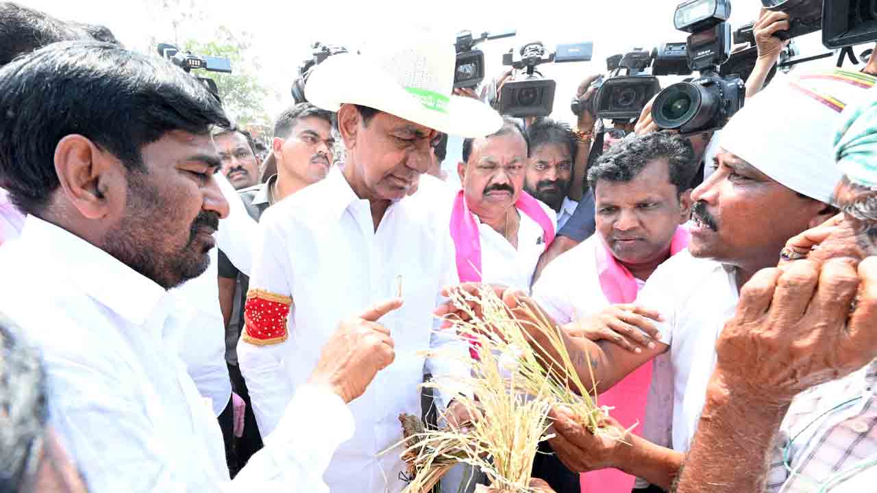 బీఆర్‌ఎస్‌ అధినేత కేసీఆర్‌కు జన నీరాజనం