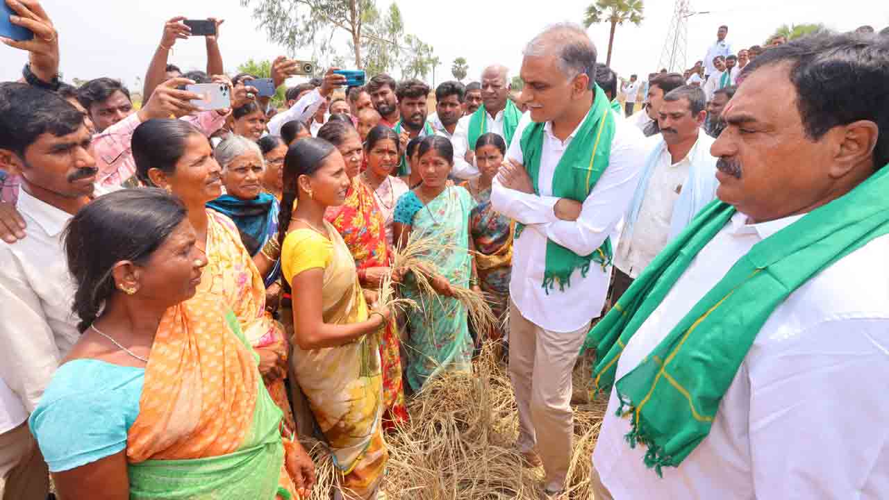 Harish Rao | బక్క రైతును బలిపెడ్తరా?.. 20 లక్షల ఎకరాల్లో పంటలు ఎండిపోయినయ్‌: హరీశ్‌ రావు