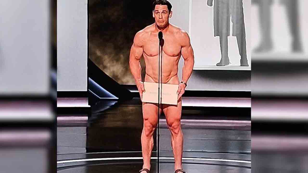 Oscars 2024 | 50 ఏళ్ల కిందటి సీన్‌ రిపీట్‌.. ఆస్కార్ వేదికపైకి నగ్నంగా వచ్చిన నటుడు జాన్‌ సీనా.. VIDEO