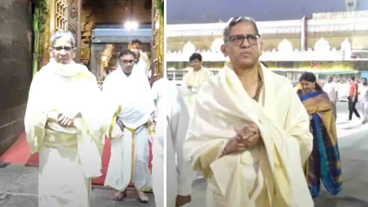 Tirumala | శ్రీవారిని దర్శించుకున్న విశ్రాంత సీజే ఎన్వీ రమణ