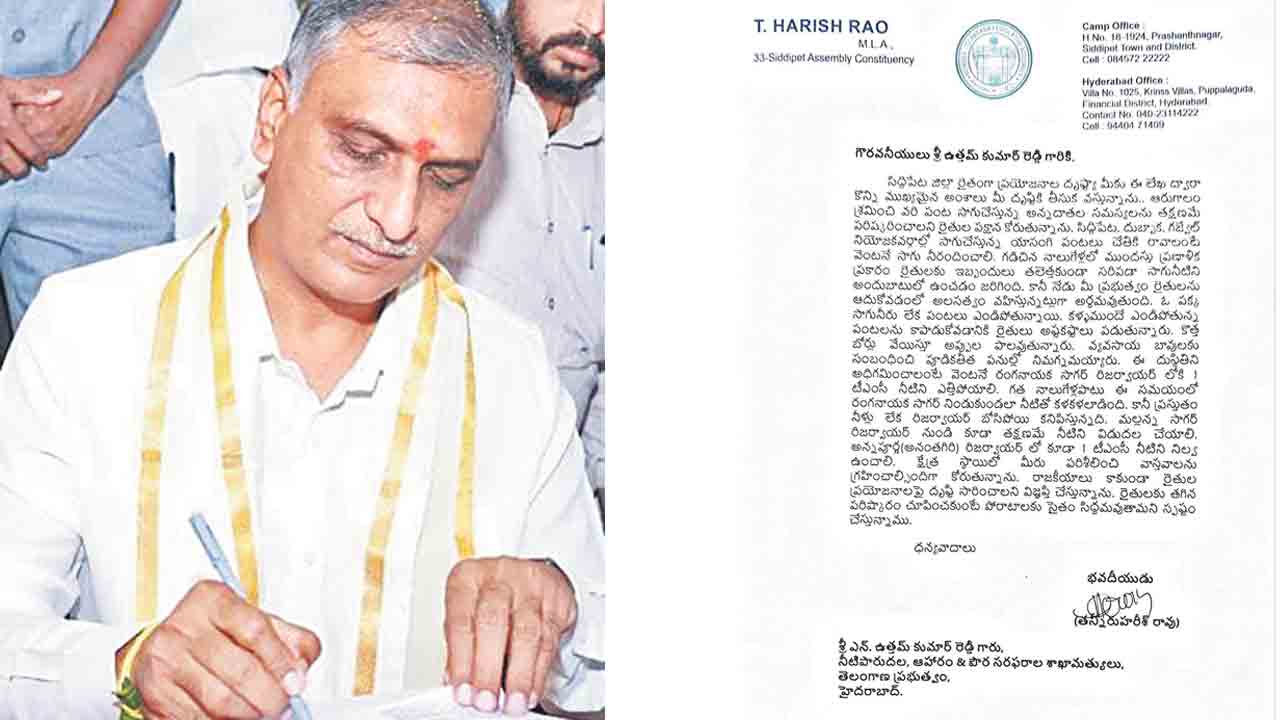 తక్షణమే నీళ్లిచ్చి పంటలను కాపాడాలి