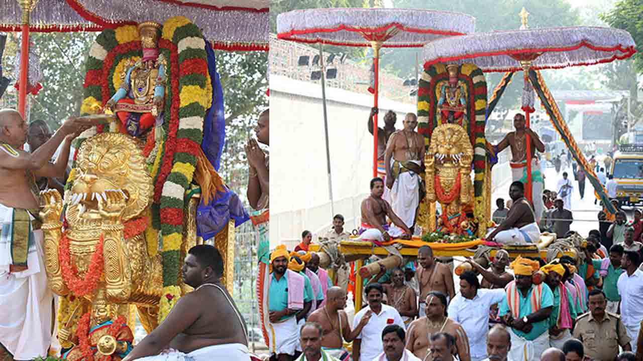 Tirupati | యోగ‌న‌ర‌సింహుడి అలంకారంలో కల్యాణ వేంకటేశ్వరస్వామి దర్శనం