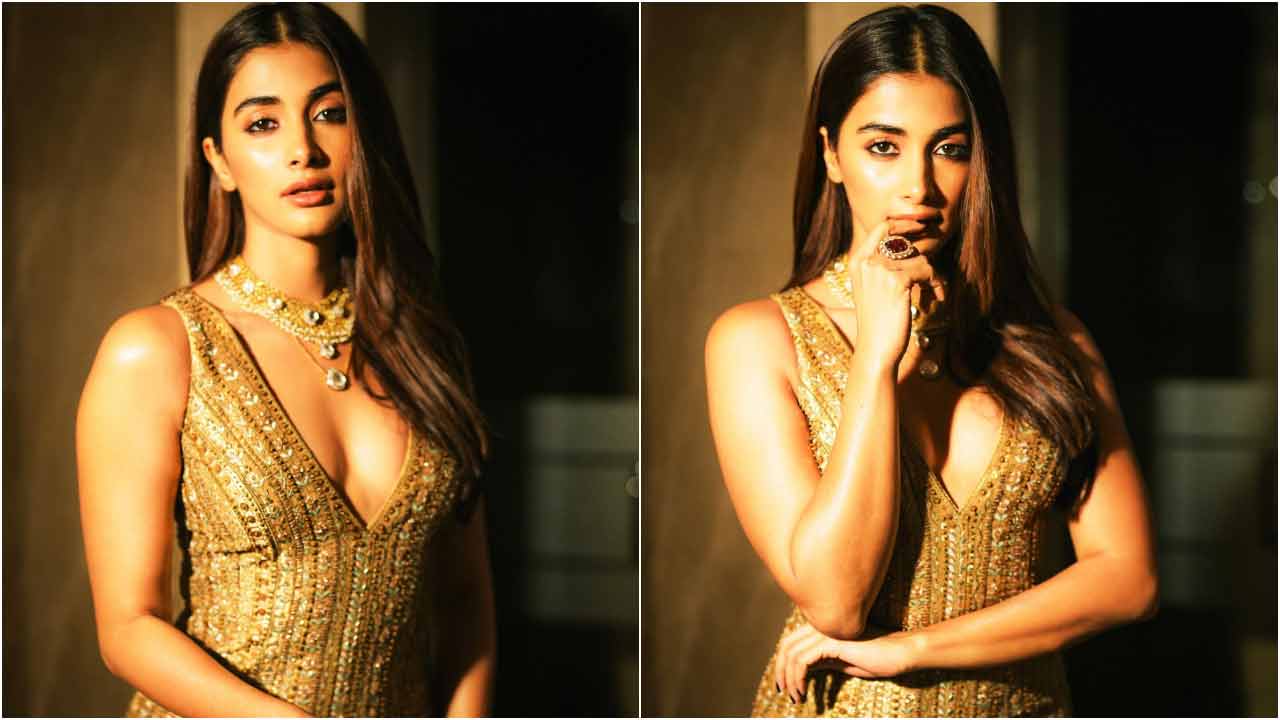 Pooja Hegde : బంగారు వర్ణంలో మెరిసిపోతున్న పూజా హెగ్డే