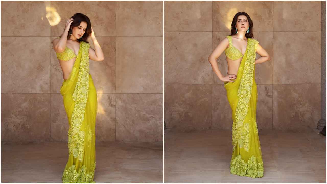 Raashii Khanna : శారీలో అందాలతో ఊరిస్తున్న రాశి ఖన్నా