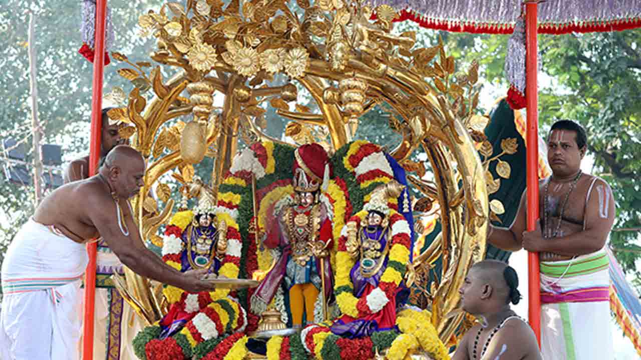 Brahmotsavam | కల్పవృక్ష వాహనంపై రాజమన్నార్‌ అలంకారంలో శ్రీనివాసుడి దర్శనం