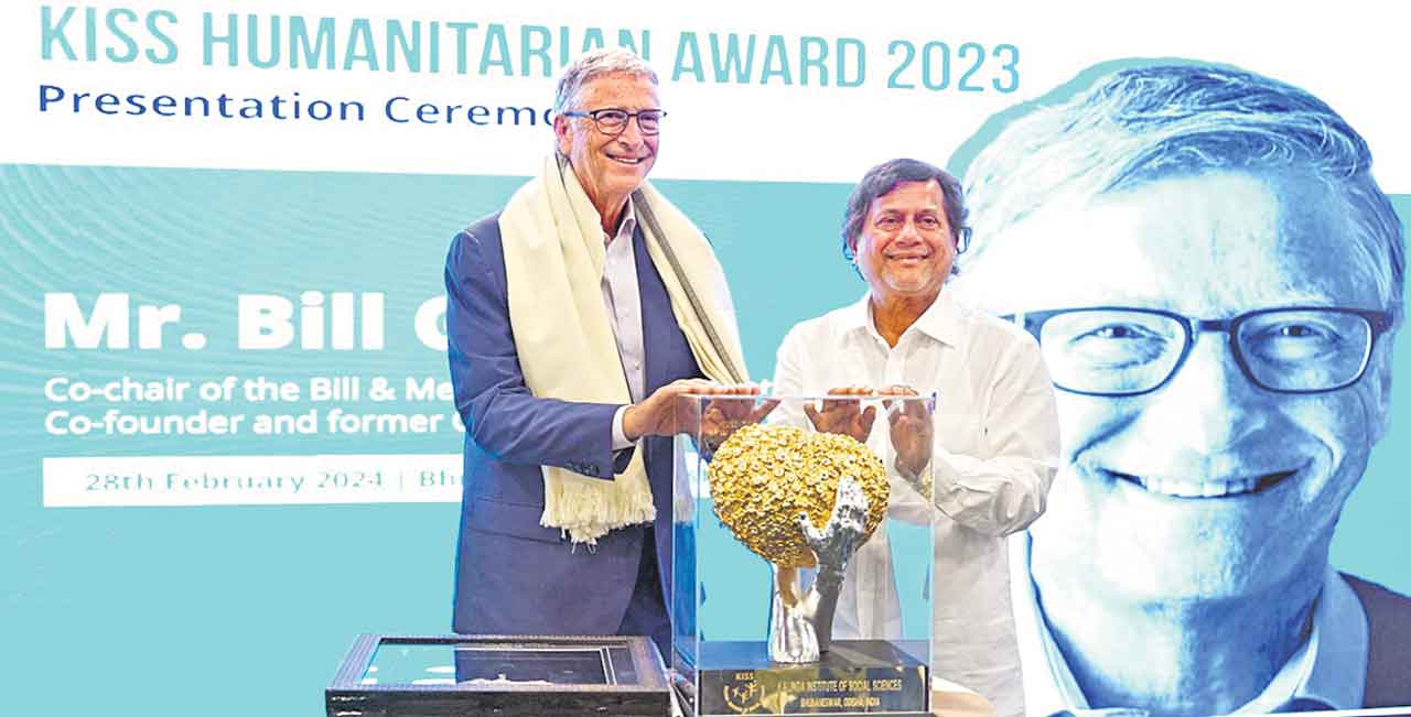 Bill Gates | బిల్‌గేట్స్‌కు ‘కిస్‌’ మానవతా పురస్కారం