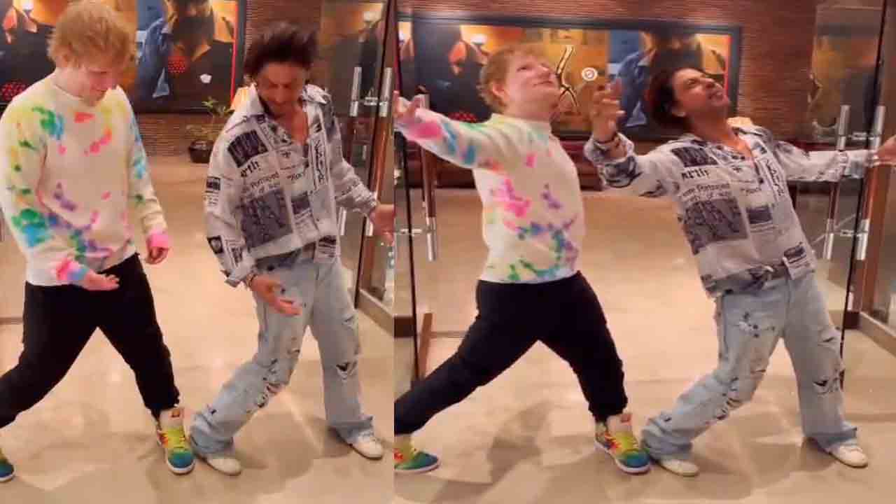 Ed Sheeran | షారుఖ్‌తో కలిసి ఐకానిక్‌ పోజ్ ఇచ్చిన హాలీవుడ్ సింగ‌ర్ ఎడ్ షీరన్