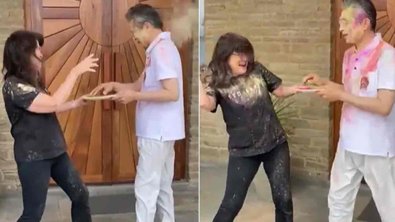 Japan Ambassador: భార్య‌తో క‌లిసి హోలీ ఆడిన జ‌పాన్ అంబాసిడ‌ర్‌.. వీడియో