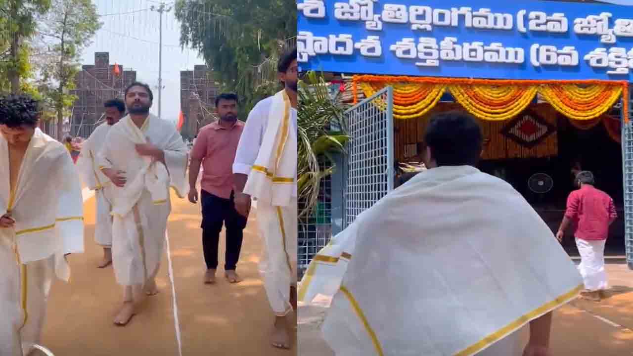 Gaami | ‘గామి’ ప్ర‌మోష‌న్స్.. శ్రీశైల మల్లన్నను దర్శించుకున్న విశ్వ‌క్ సేన్