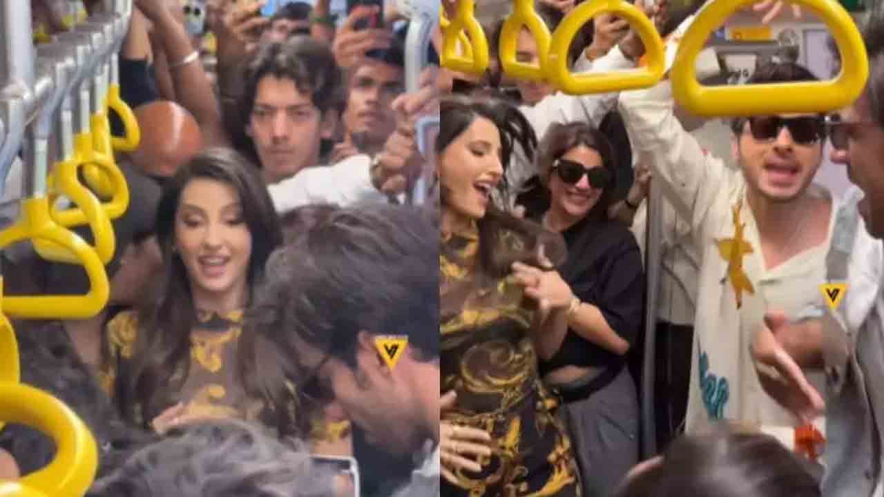 Nora Fatehi | ముంబై మెట్రోలో డ్యాన్స్ చేసిన నోరా ఫ‌తేహి.. వీడియో.!